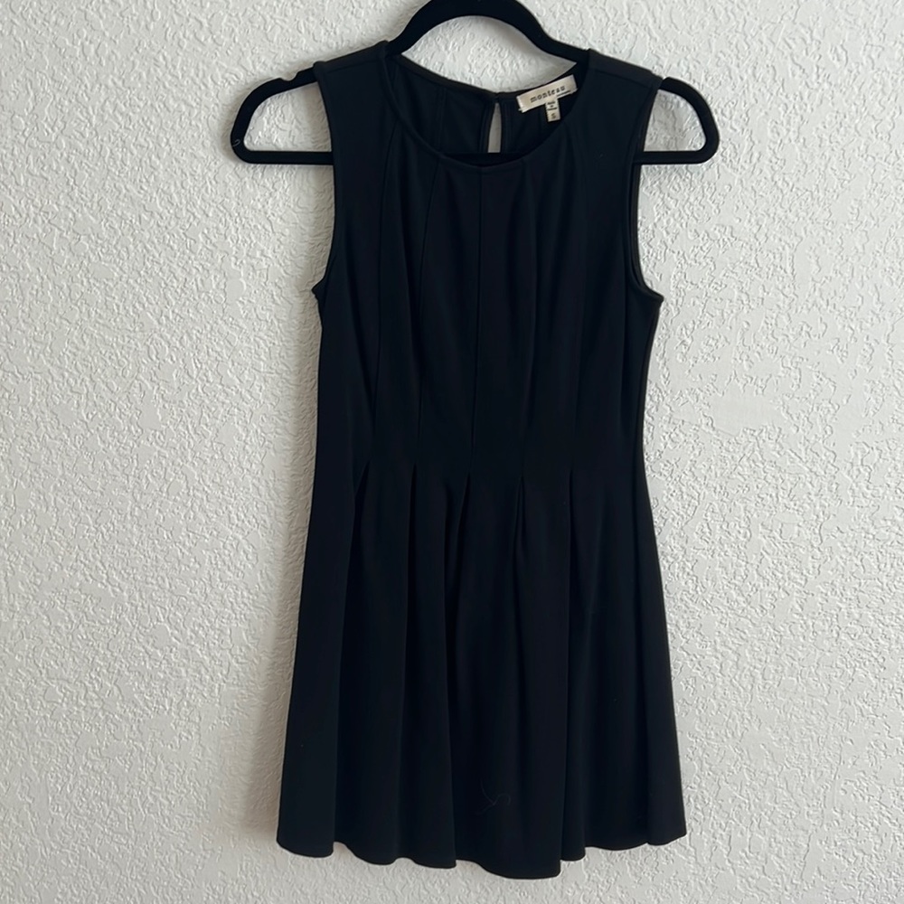 Black flare dress